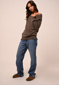 Round-Neck Jumper - Faraut - Heathered Taupe