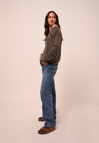 Round-Neck Jumper - Faraut - Heathered Taupe