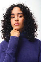 Pull Col Roulé Fornet - Purple