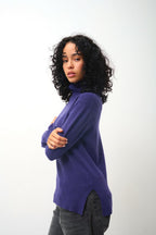 Pull Col Roulé Fornet - Purple