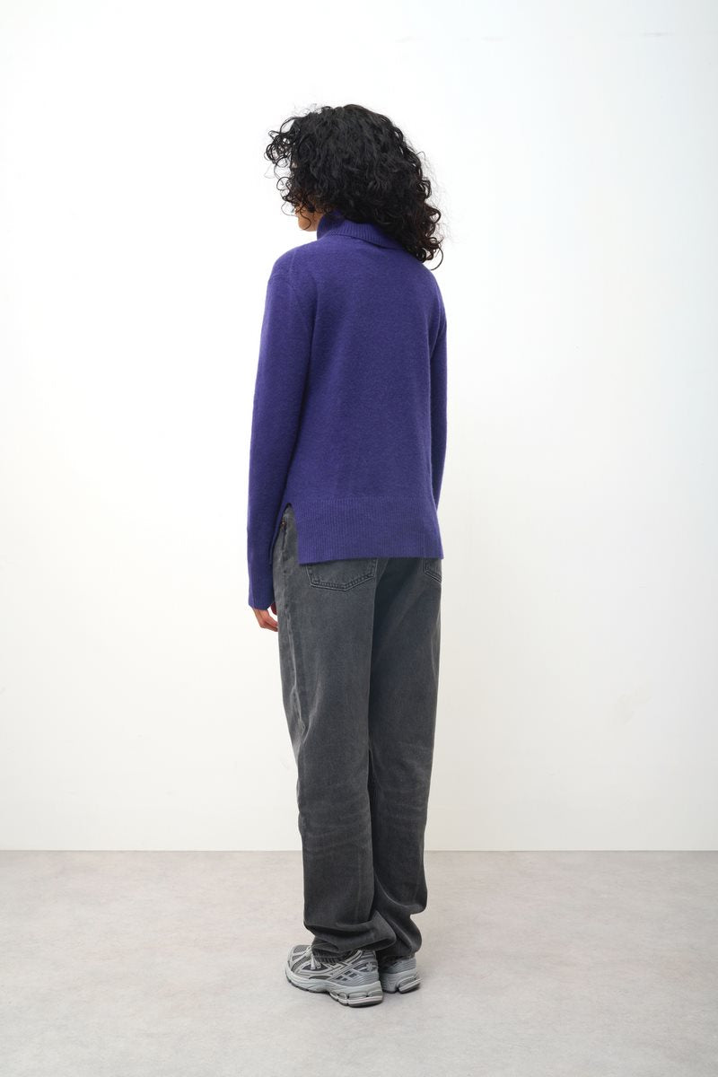 Pull Col Roulé Fornet - Purple