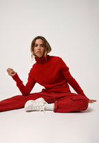 Pull Col Roulé - Fornet - Rouge