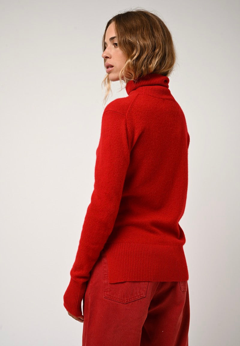 Suéter de Cuello Vuelto - Fornet - Rojo