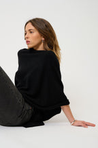 Poncho - Carra - Black