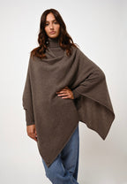 Poncho - Carra - Heathered Taupe