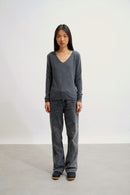 Pull Col V - Galise - Anthracite Chiné