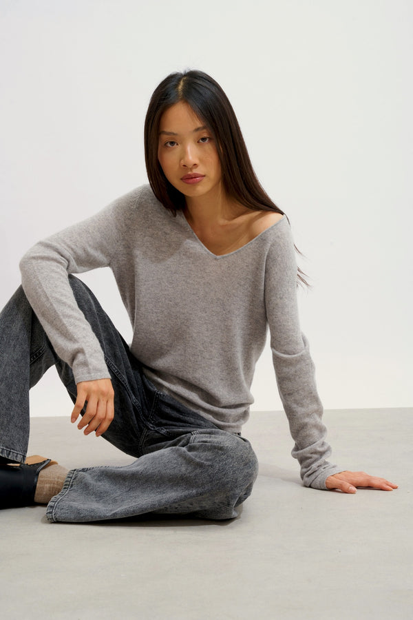 Jersey Cuello V - Galise - Nuage Chiné