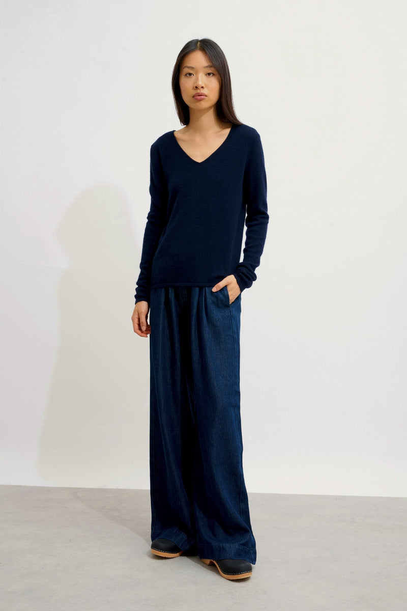 Pull Col V - Galise - Navy