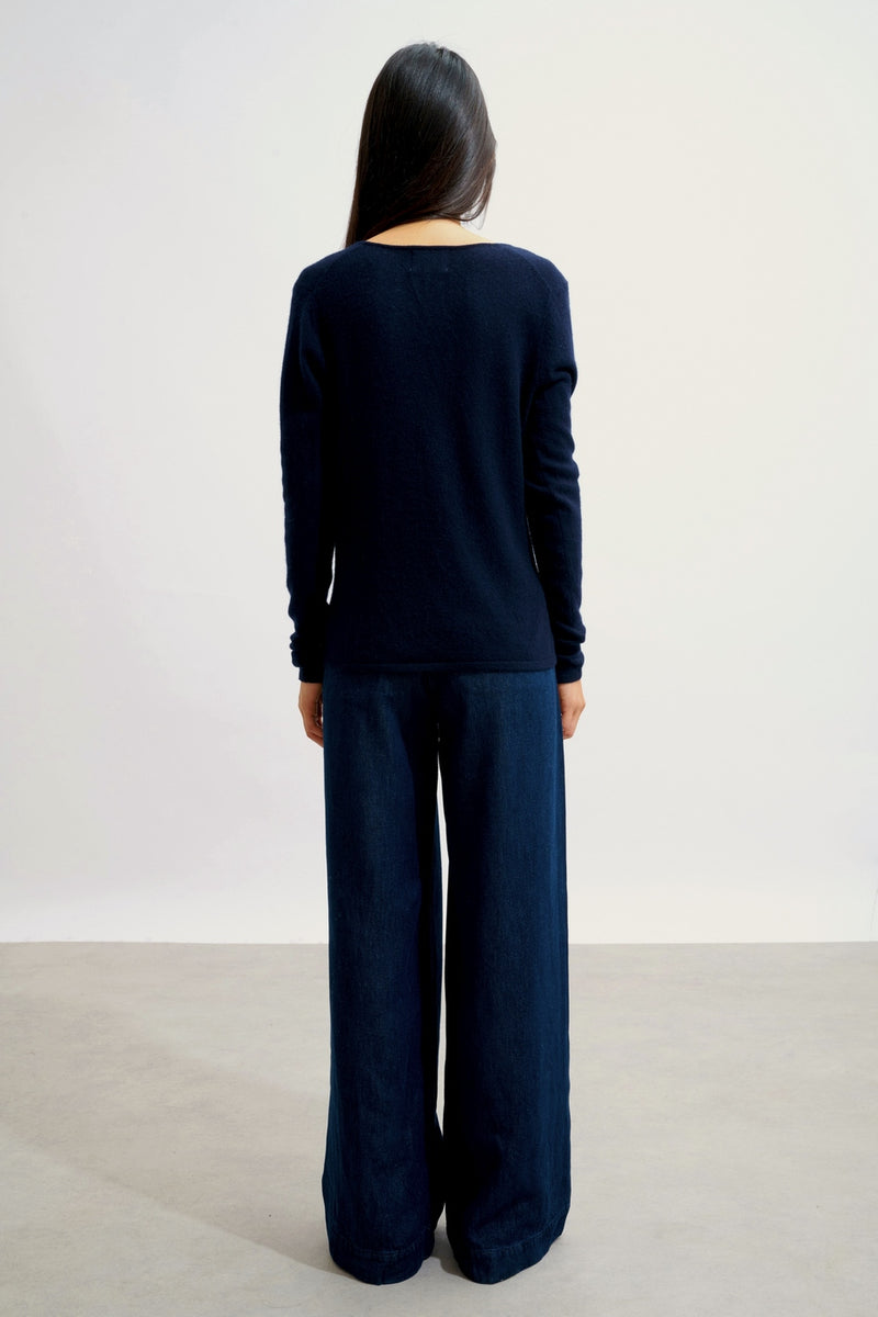 Pull Col V - Galise - Navy