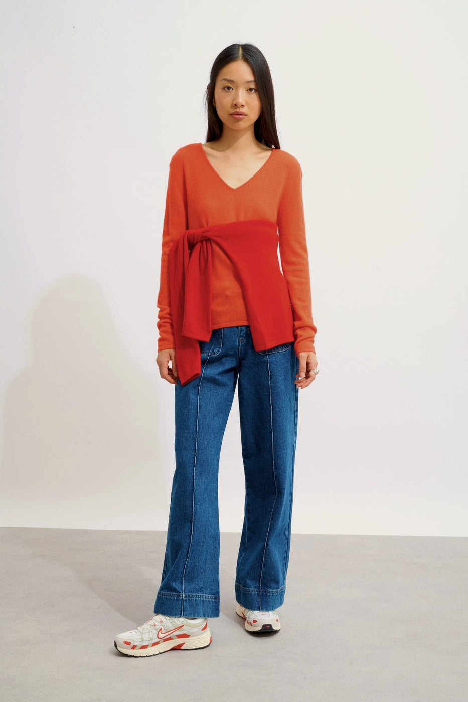 Pull Col V - Galise - Orange