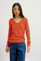 Pull Col V - Galise - Orange