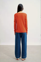 Pull Col V - Galise - Orange