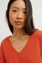 Pull Col V - Galise - Orange