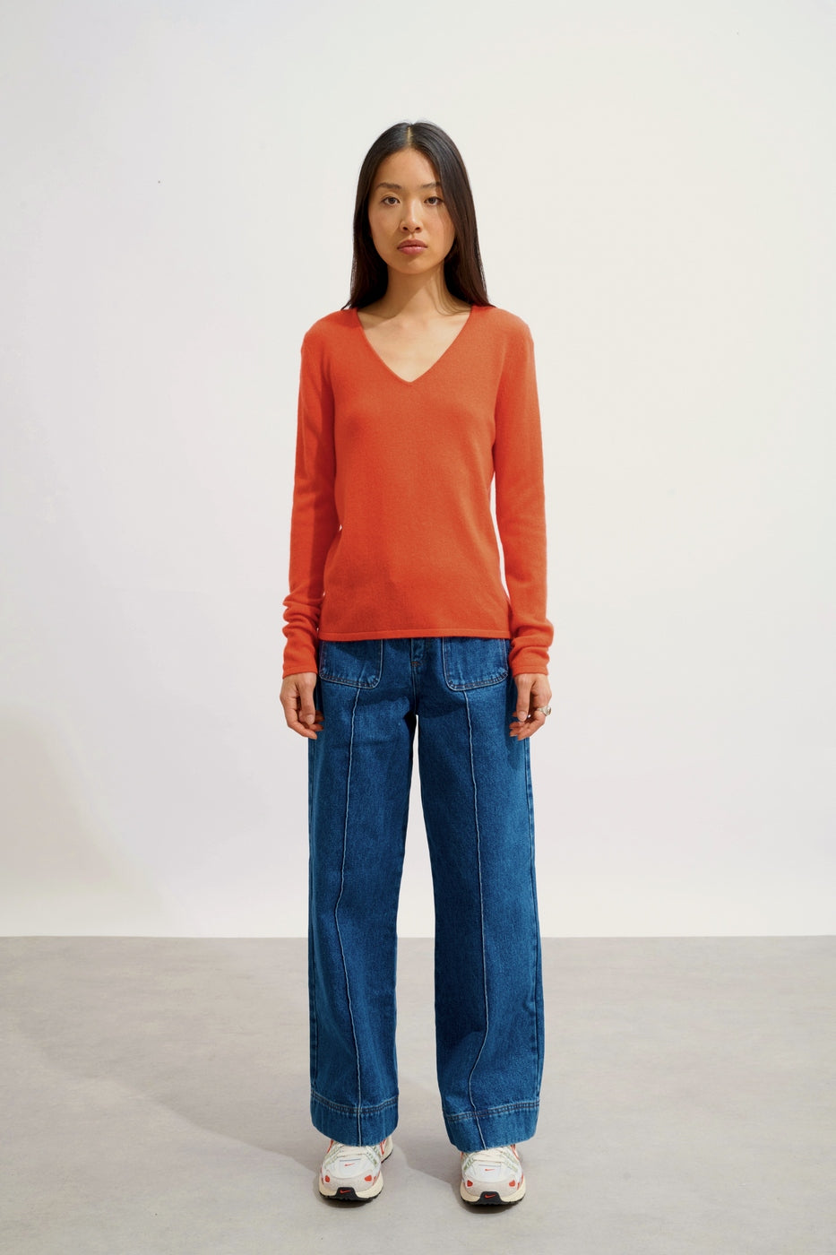 Pull Col V - Galise - Orange