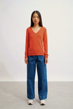 Pull Col V - Galise - Orange
