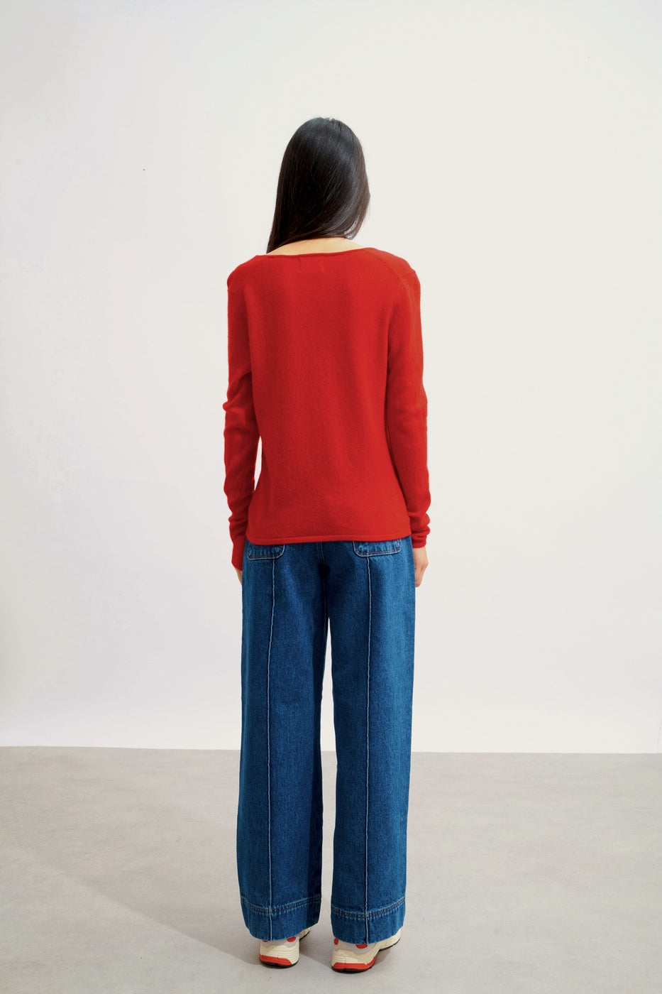 Jersey de Cuello en V - Galise - Rojo