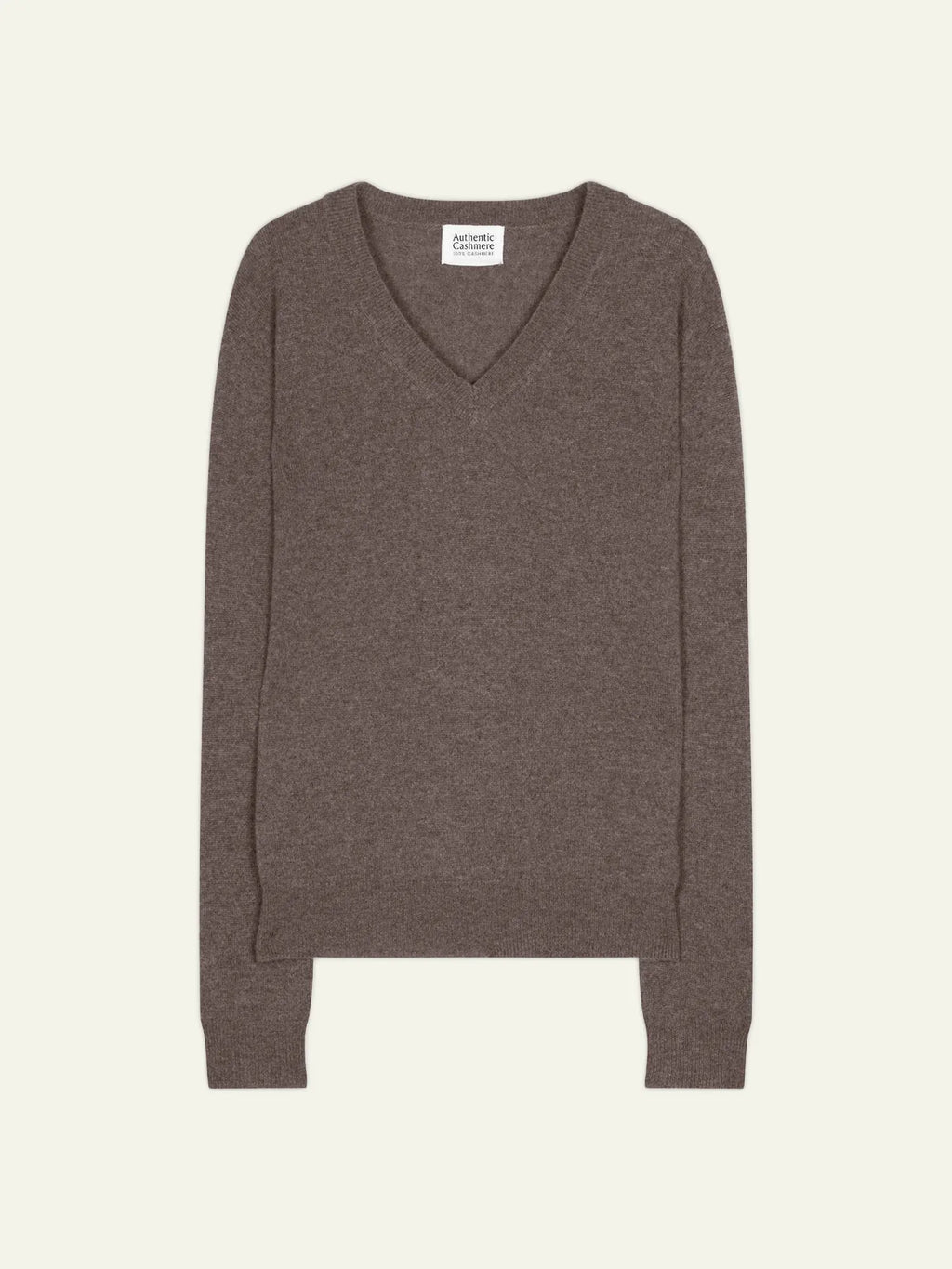 Pull Col V - Gardoria - Taupe Chiné