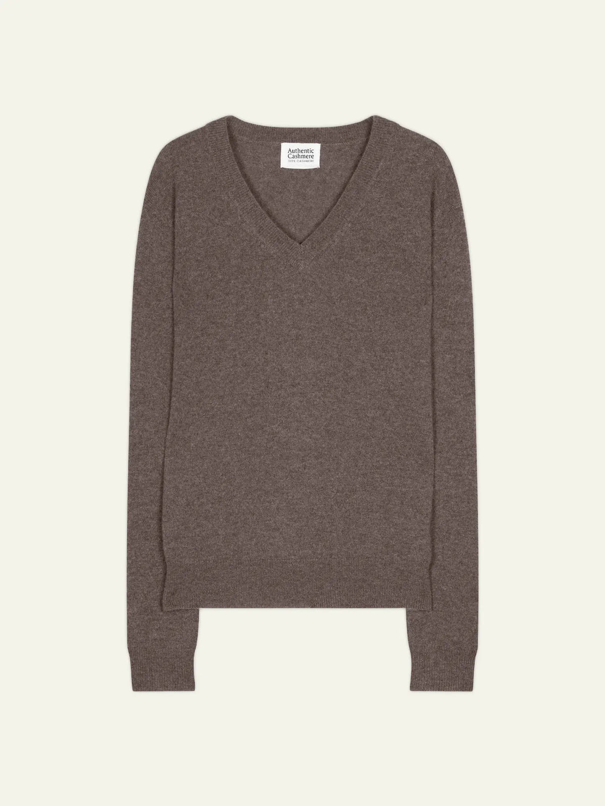 Pull Col V - Gardoria - Taupe Chiné
