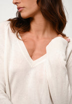 Jersey Cuello Pico - Giusalet - Marfil