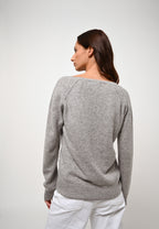 Pull Col V - Giusalet - Nuage Chiné