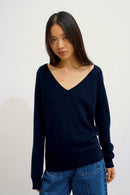 Pull Col V - Giusalet - Navy