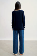 Pull Col V - Giusalet - Navy