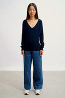 Pull Col V - Giusalet - Navy