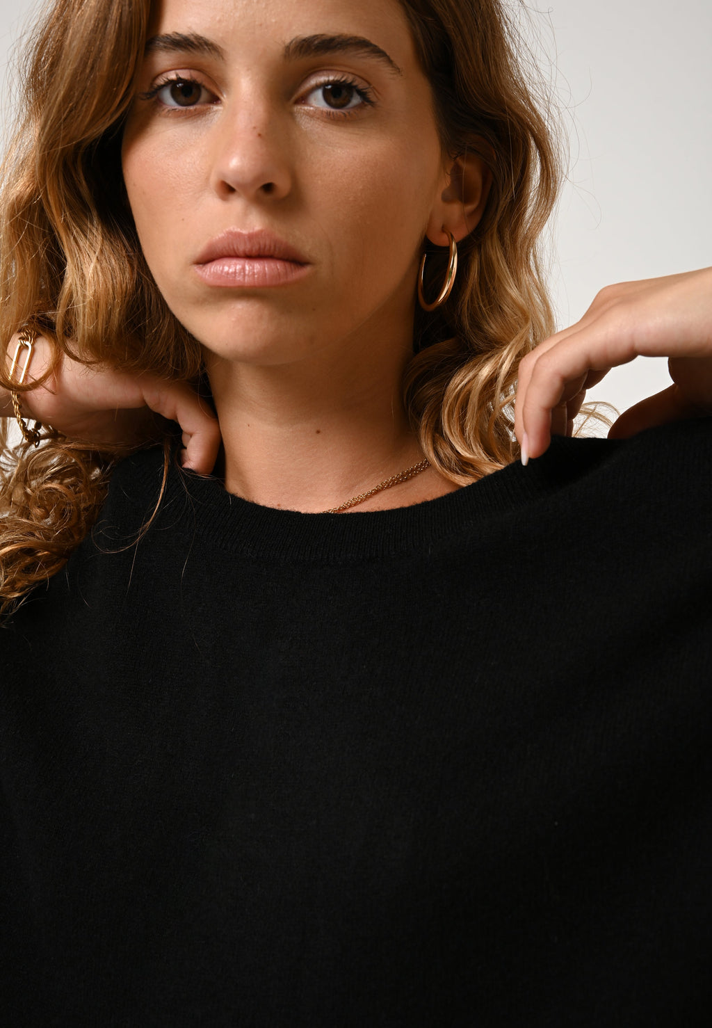 Pull Chauve Souris Goléon - Noir - 100% Cachemire 2 Fils