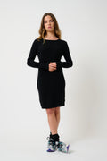 Round Neck Dress - Armet - Black