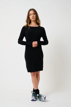 Round Neck Dress - Armet - Black