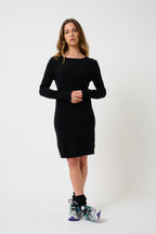 Round Neck Dress - Armet - Black