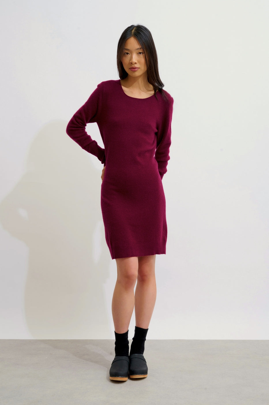 Robe Col Rond - Armet - Bordeaux
