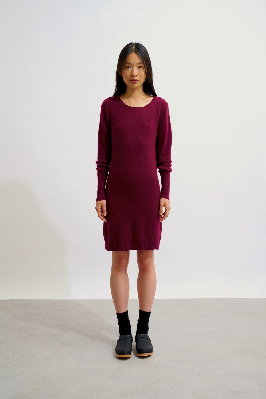 Robe Col Rond - Armet - Bordeaux