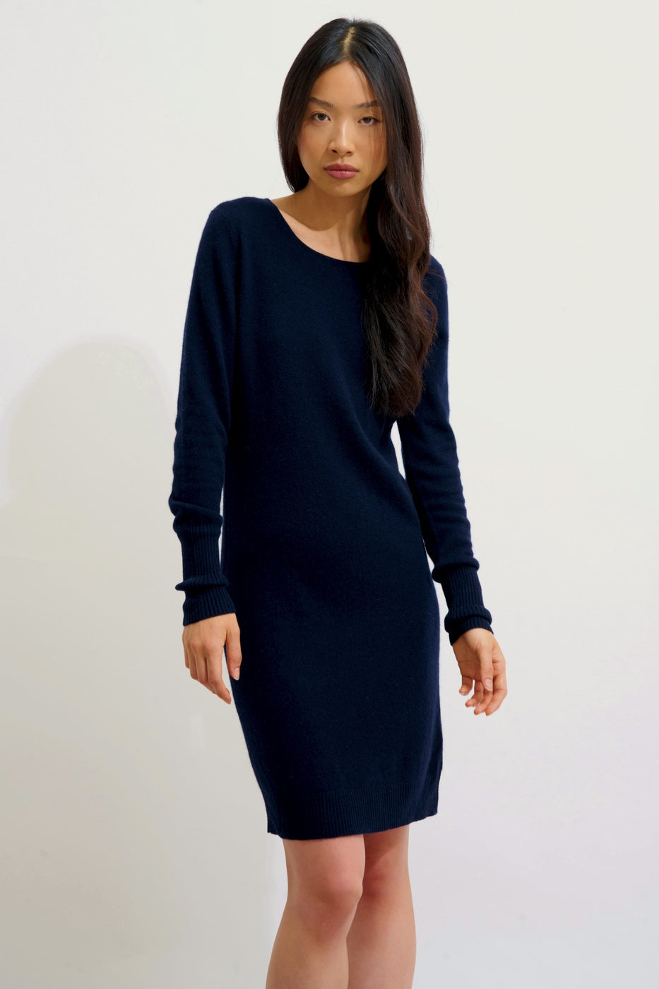 Vestido Cuello Redondo - Armet - Navy