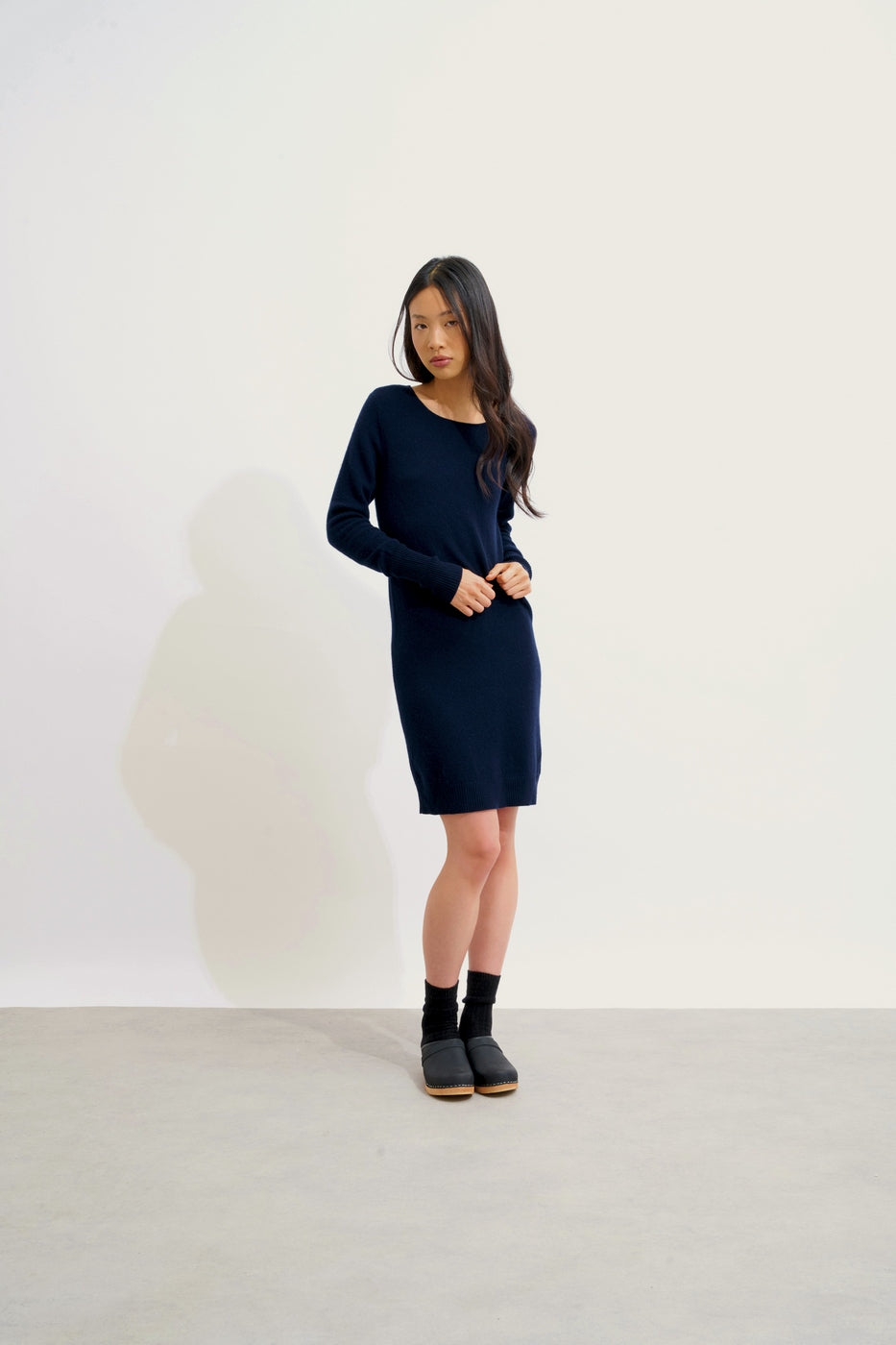 Vestido Cuello Redondo - Armet - Navy