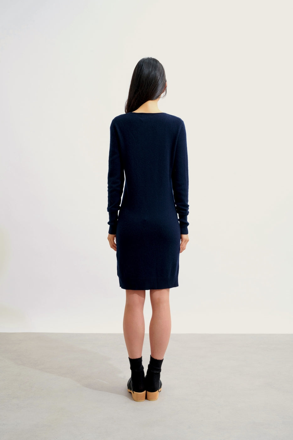 Vestido Cuello Redondo - Armet - Navy