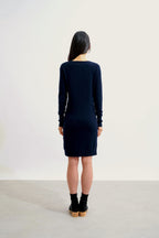 Vestido Cuello Redondo - Armet - Navy