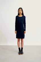 Vestido Cuello Redondo - Armet - Navy