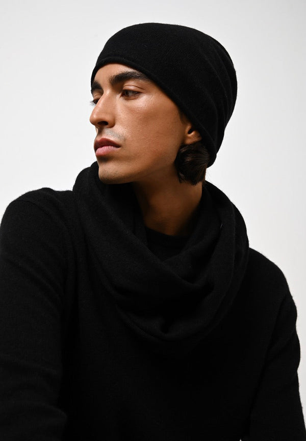 Bufanda Vaymont - Negro - 100% cachemir de 2 capas - Mixto