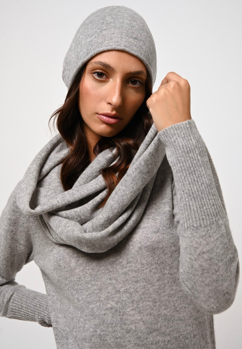 Vaymont Scarf - Cloudy Marl - 100% 2-Ply Cashmere - Unisex