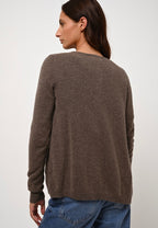 Boat Neck Jumper - Lanfon - Heathered Taupe