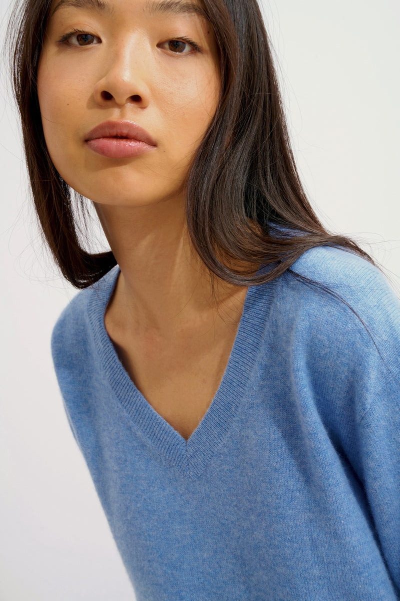 Pull Col V - Gardoria - Sky