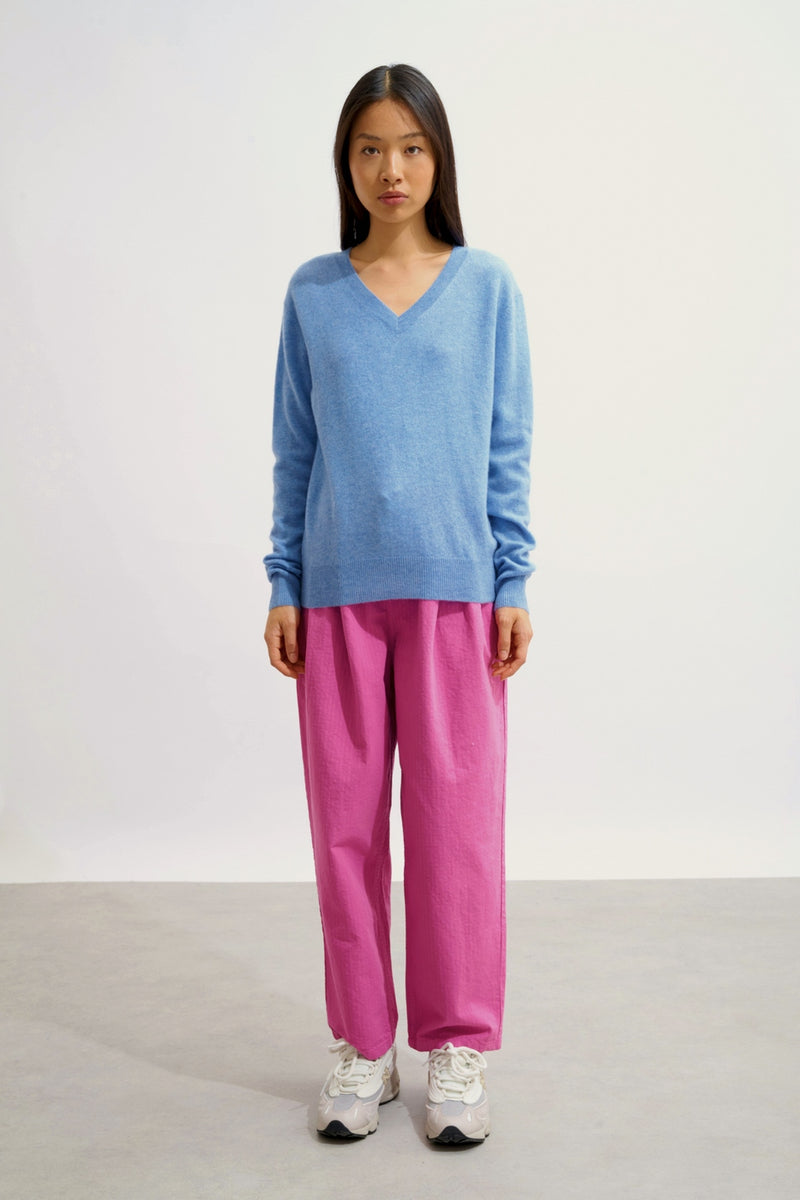 Pull Col V - Gardoria - Sky