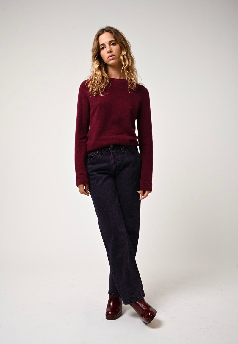 Pull Col Rond - Ecrin - Rouge