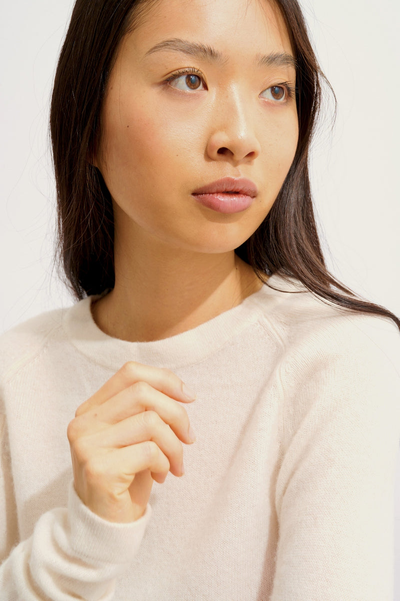 Pull Col Rond - Ecrin - Ivoire