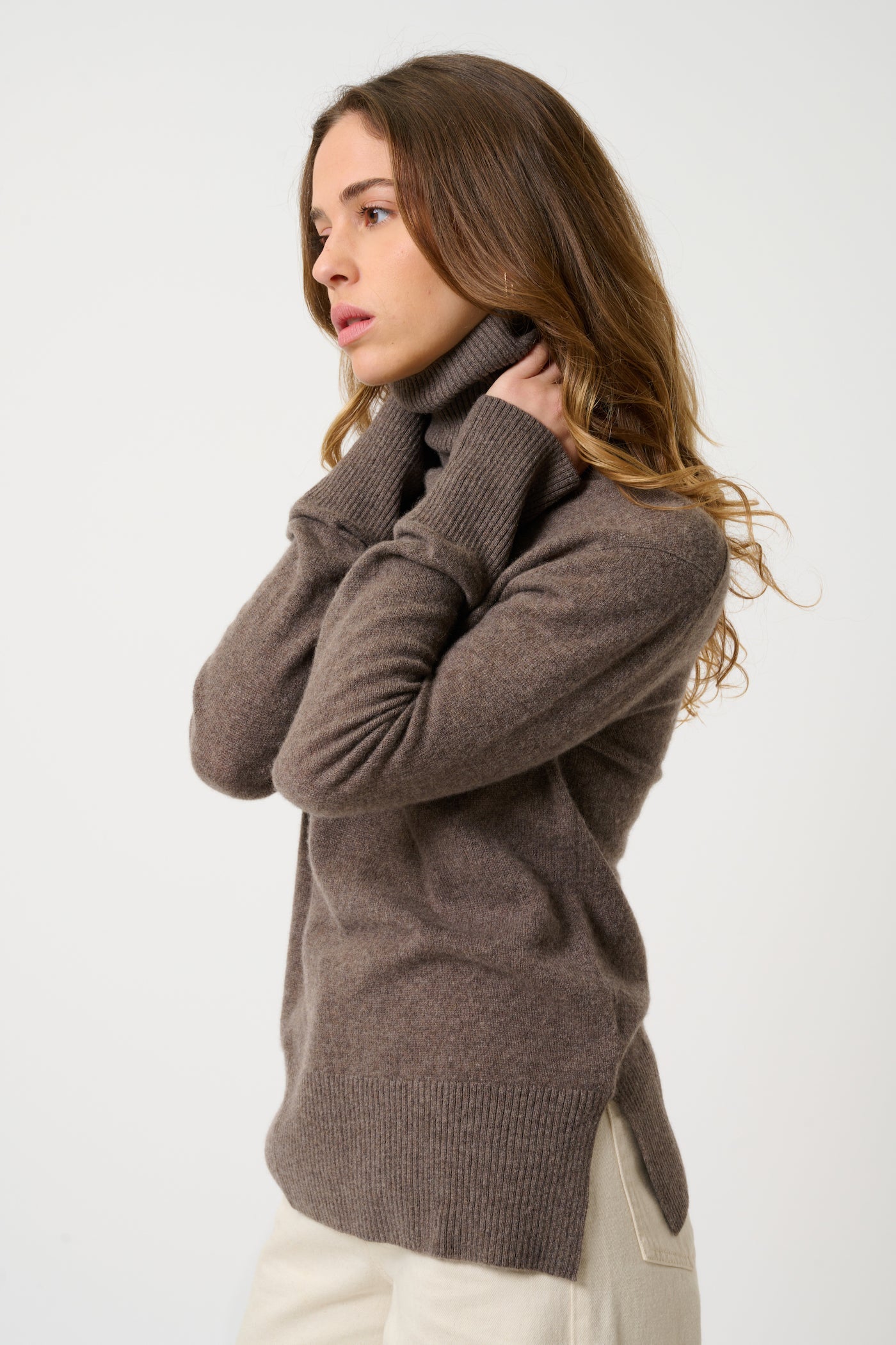 Pull Col Roulé - Fornet - Marron