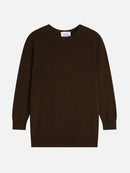Pull Col Rond Boutonné Dos - Estaris - Choco