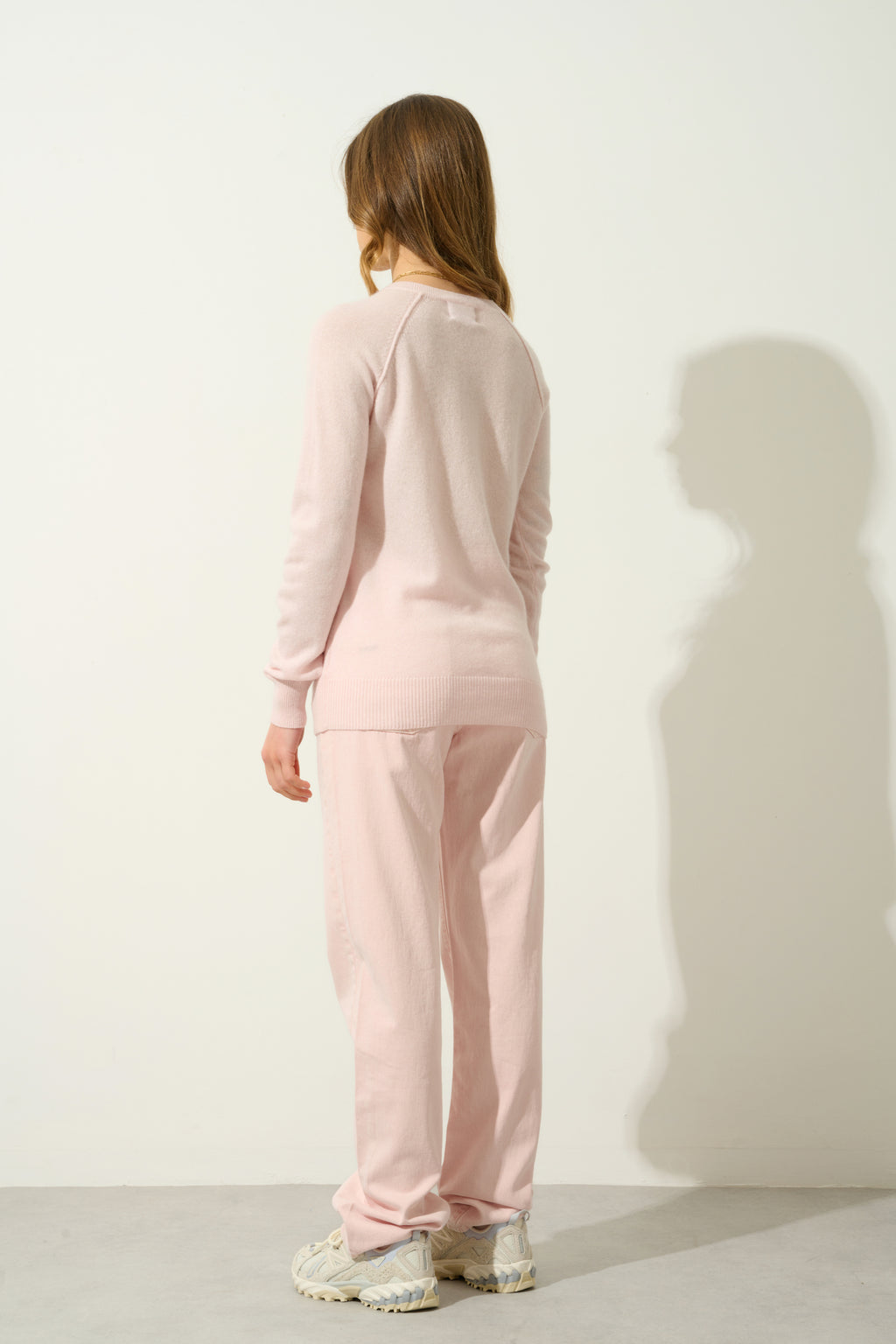 Round Neck Jumper - Etret - Powder