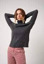 Pull Col Roulé - Fornet - Anthracite Chiné