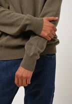 V-Neck Jumper - Agel - Army